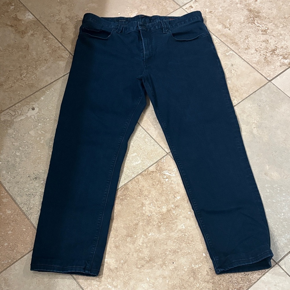 Alberto Men's Dark Blue Relaxed Jeans